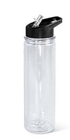 Vaso de acrílico con forma de bola de nieve para niños de 10 oz con tapa con asa